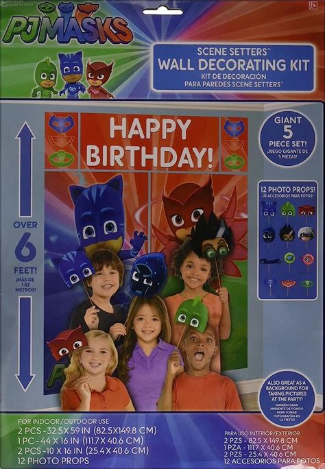 Pj Masks Wall Poster Decorating Kit Wphoto Props Etsy