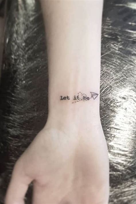 Let It Be Tattoo Ideas In Meanings Designs And More