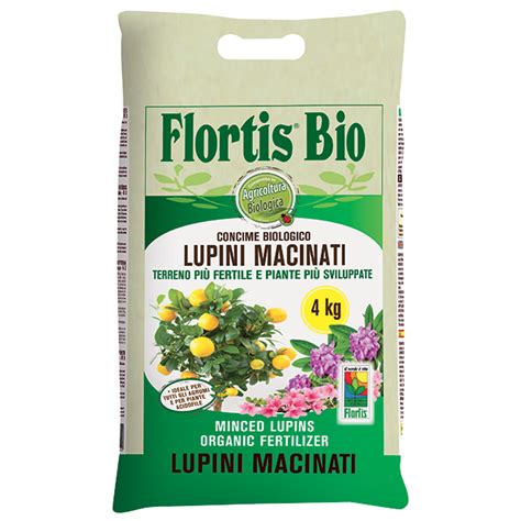 FLORTIS BIO Lupini Macinati 4KG Garden Center Mediterraneo