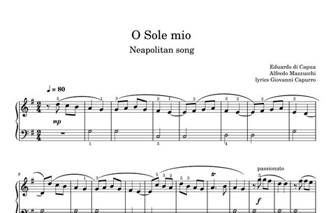 O Sole Mio Arr Iryna Martynova By Eduardo Di Capua Sheet Music For