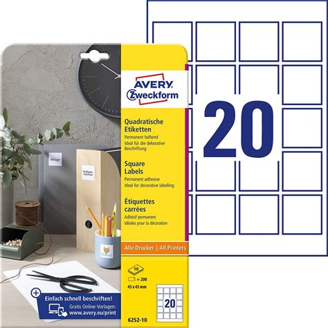 Alpexe France Avery Zweckform Lot De Etiquettes