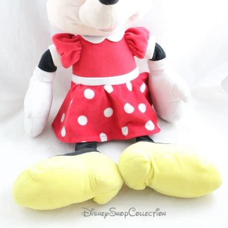 Grande Peluche Minnie Nicotoy Disney Classique Robe Rouge Cm D