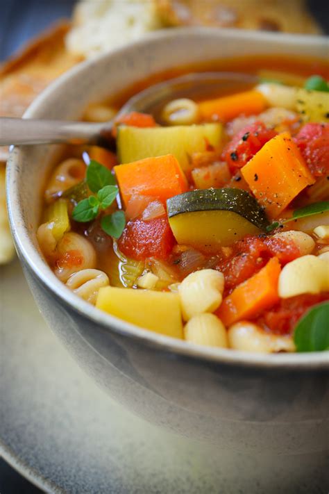 Vegan Minestrone Soup Cilantro And Citronella