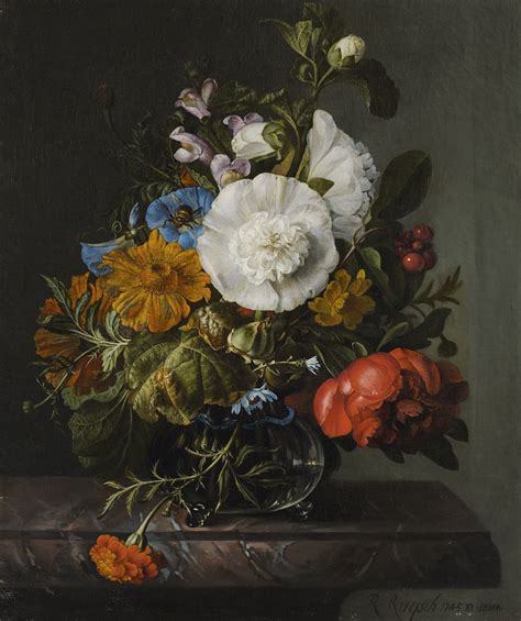 Rachel Ruysch The Hague Amsterdam Still Life Of Flowers In