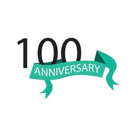 100 Years Anniversary Celebration Vector Template Design Illustration