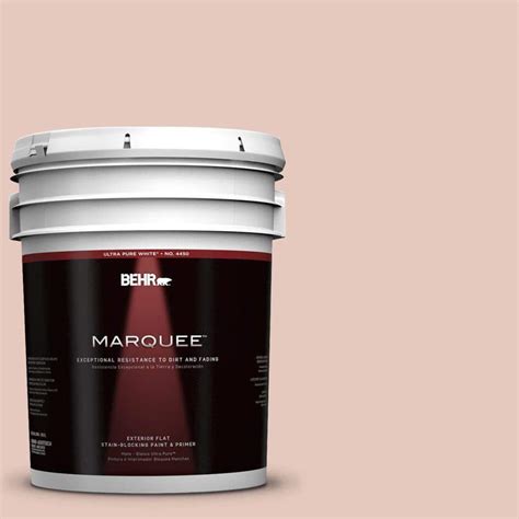 BEHR MARQUEE 5 Gal N260 2 Almond Latte Flat Exterior Paint 445005