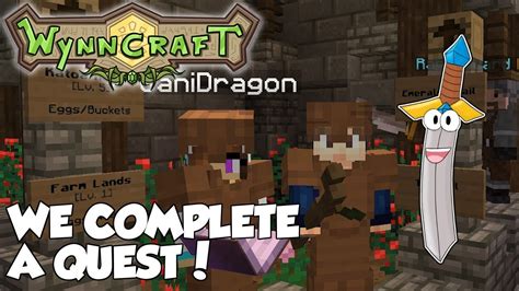 We Complete A Quest Wynncraft Wynncraft Minecraft Mmo Youtube