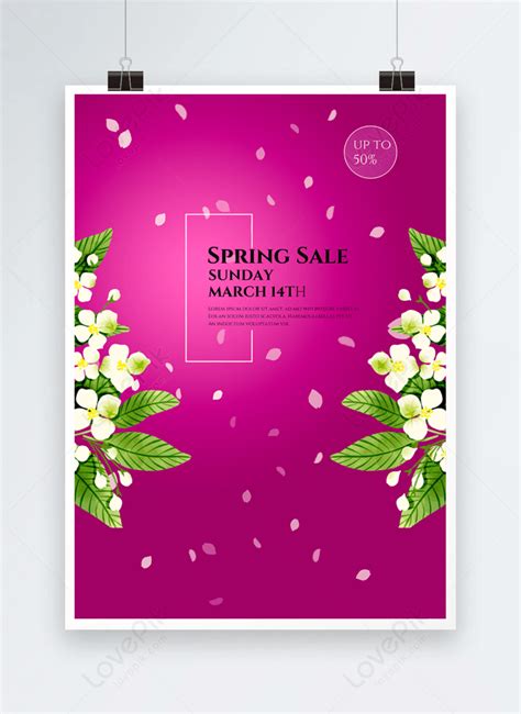 Purple Background Plant Flower Poster Template Image Picture Free Download 466016274