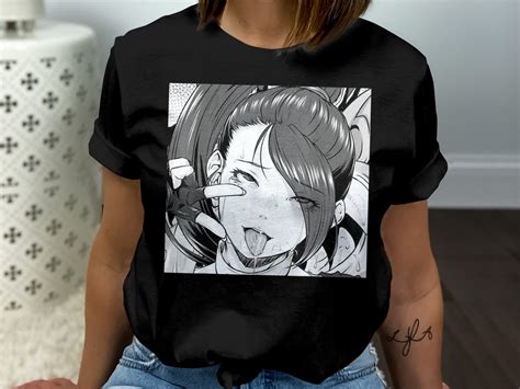 Ecchi Otaku Hentai Waifu Ahegao Girl Manga Anime T Shirt Cool Otaku Manga Anime Apparel