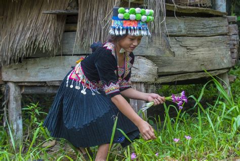 Hmong Ethnic Minority In Laos Editorial Image Image Of Minority Girl