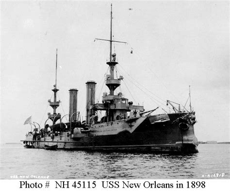 Spanish American War Cruisers New Orleans