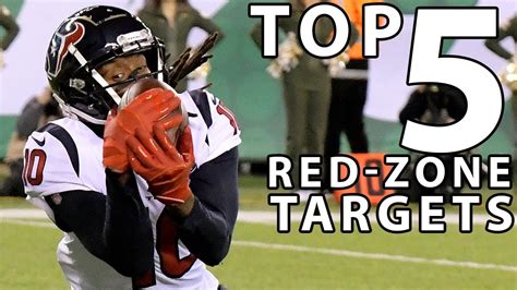 Top 5 Red Zone Targets In The Nfl Youtube