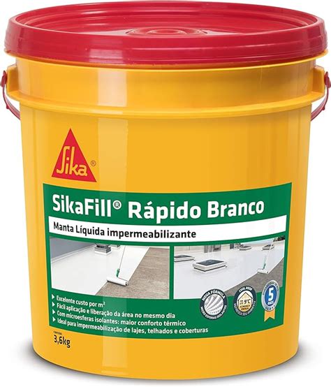 Sika Impermeabilizante líquido acrílico SikaFill Rápido Branco