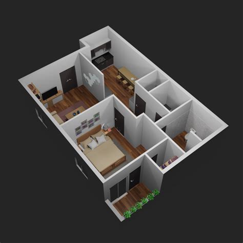 3D Apartment floor plans | CGTrader