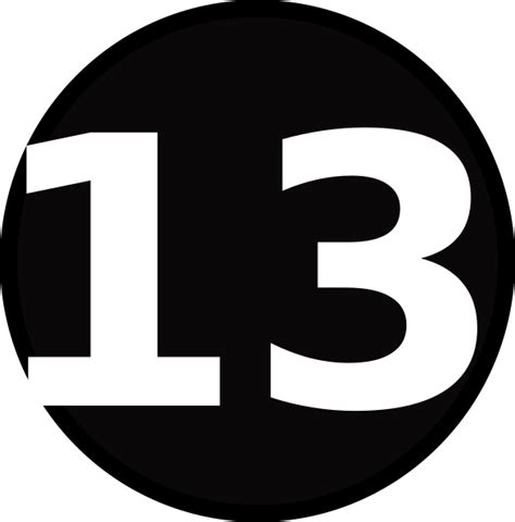 Number 13 Clip Art at Clker.com - vector clip art online, royalty free ...