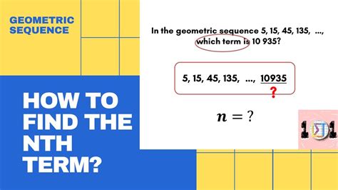 How To Find The Nth Term Of A Geometric Sequence Lmt101 Youtube