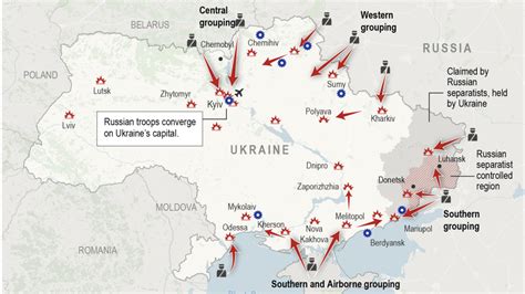 Map Russias Invasion Of Ukraine