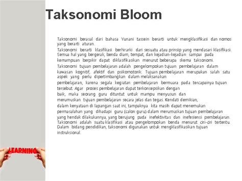 Taksonomi Bloom Ranah Kognitif Afektif Sikapsikap Ilmiah Dan