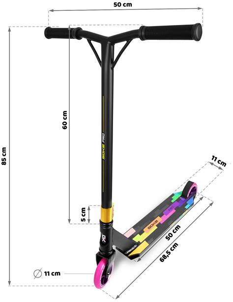 Stunt Scooter Roller SOKE PRO Kickscooter Mit ABEC 9 Kugellager BLACK