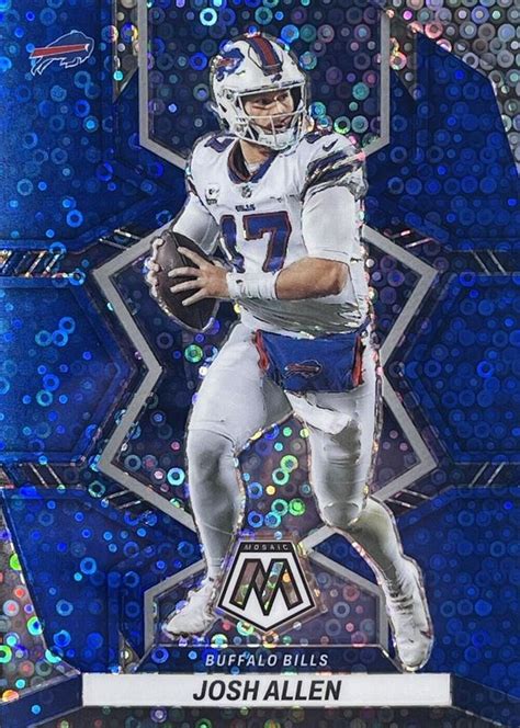 Josh Allen 2022 Mosaic 20 No Huddle Blue 75 Price Guide Sports Card