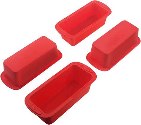 Amazon Silicone Mini Bread Pan 2PCS 6 Loaf Pan Nonstick Bakeware