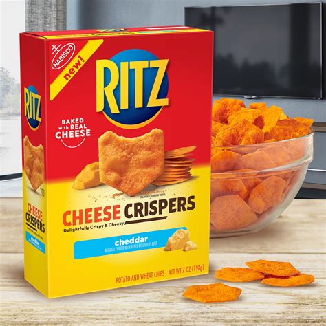 Ritz Cheese Crispers Cheddar Chips 7 Oz