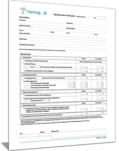 Formloser Antrag Fahrtkosten Muster