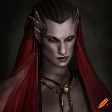 Illustration Of A Male Elven Ancient Roman Vampire On Craiyon