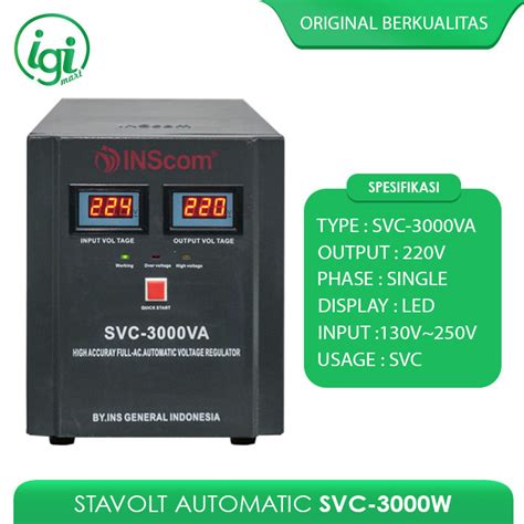 Jual Stabilizer Automatic Voltage W Stavolt Svc Va Stavol