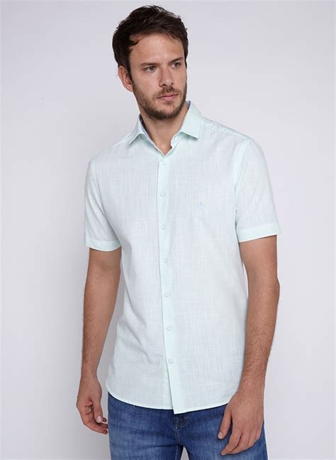 Camisa Slub Lisa Dudalina Masculina Camisa Slub Lisa