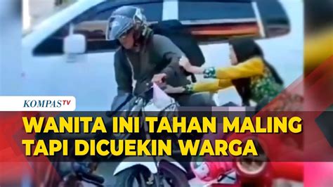 Viral Wanita Di Jember Tarik Paksa Maling Minimarket Tapi Warga Tampak