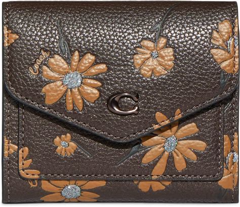 Amazon Coach Floral Printed Leather Wyn Small Wallet Multi One