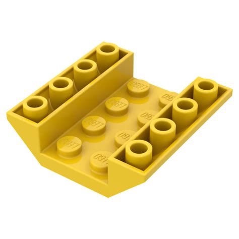 LEGO Yellow Slope 4 X 4 45 Double Inverted With Open Center No