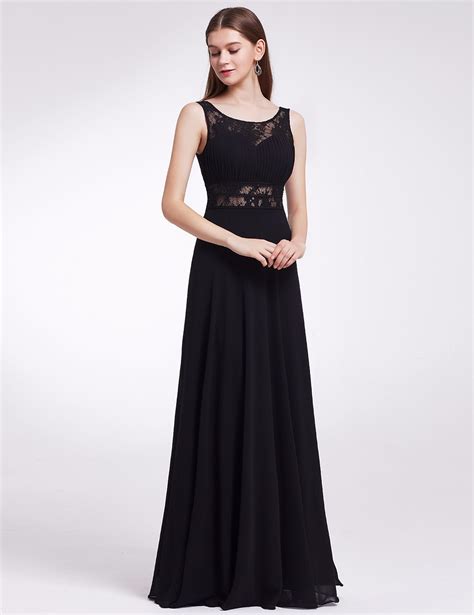 Ever Pretty Long Cocktail Wedding Black Lace Party Prom Bridesmaid Dress 08741 Ebay