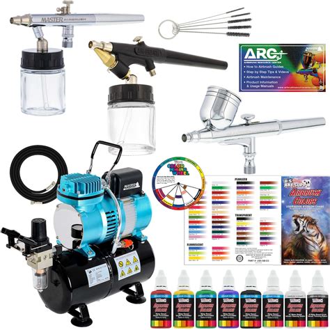 Master Pro Airbrush Multi Purpose Airbrushing System With Airbrushes