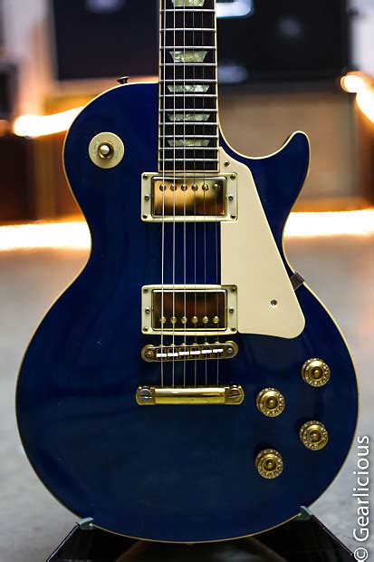 1990 Gibson Les Paul Standard Limited Colours Blue Rare Reverb