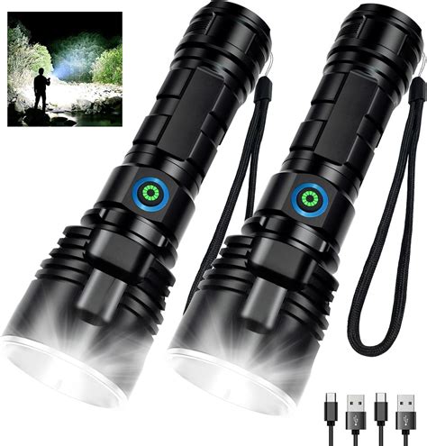 Milaoshu Rechargeable Flashlights High Lumens Pack