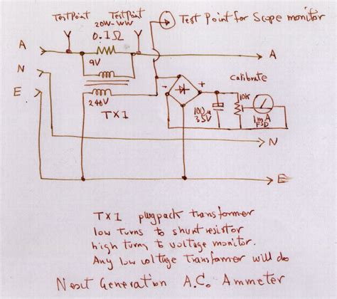 Ammeter Internal Circuit Diagram