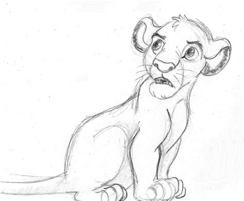 Disney Sketch Simba The Lion King Disney Sketches Lion King