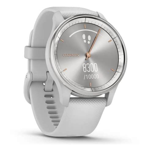 Garmin Vivomove Trend สมาร์ทวอทช์ 40 4mm ตัวเรือน Silver Stainless Steel สายสี Mist Gray