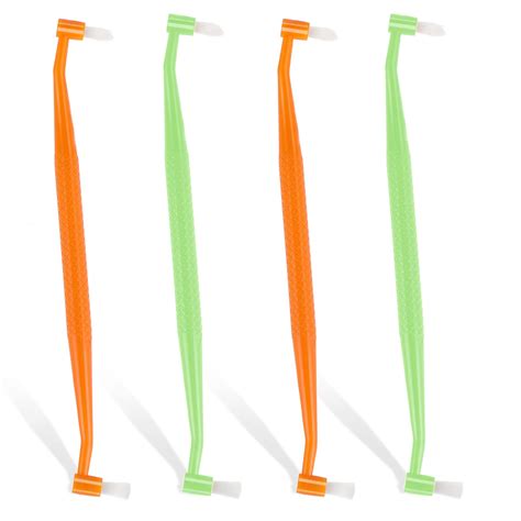 Ouligay 4PCS Double-Ended Interspace Orthodontic Toothbrush Set for Detail Cleaning