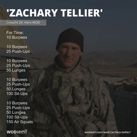 Zachary Tellier Workout Crossfit Dc Hero Wod Wodwell Crossfit