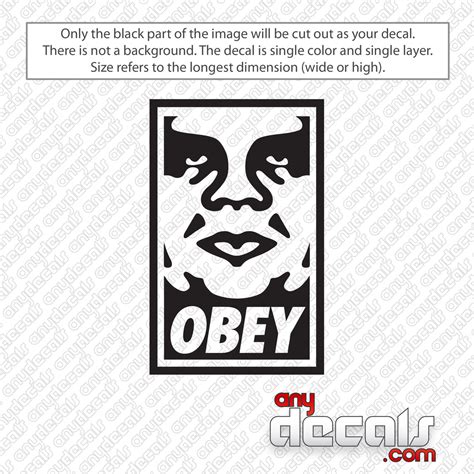 Obey Logo Decal Sticker - AnyDecals.com