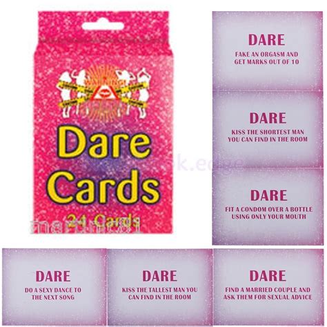 Hen Party Dare Cards Girls Night Game Accessory 24pcs Girls Night