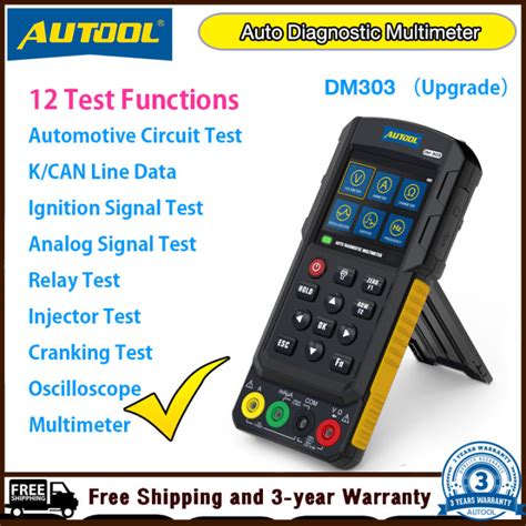 Autool Dm Auto Diagnostic Multimeter Car Circuit Tester With K Can