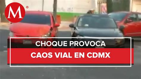 Choque en Eje 1 Norte afecta la circulación en la CdMx YouTube