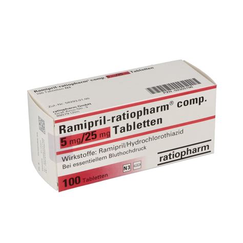 Ramipril Ratiopharm Compositus Mg Mg Tabletten Stk