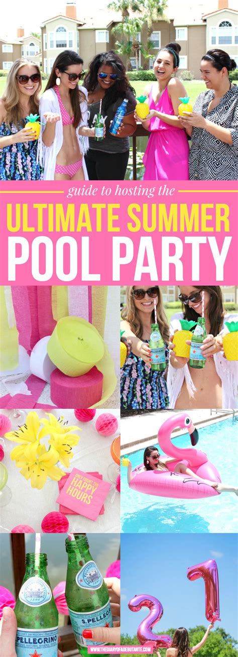 Fun Summer Pool Party Ideas For Adults Diary Of A Debutante Summer