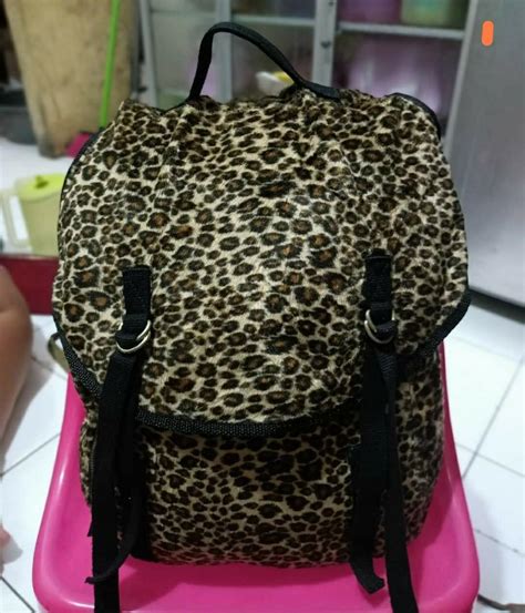 Ransel Motif Macan Fesyen Wanita Tas And Dompet Di Carousell