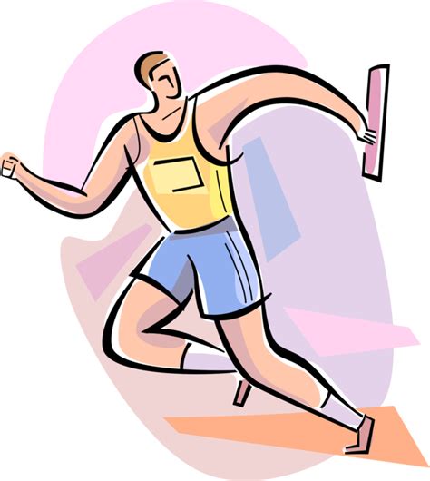 Download Transparent Track Relay Runner Png Track And Field Clipart